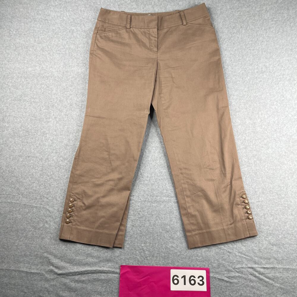 Ann Taylor Pants Crop Casual Light Brown Womens Size 2 Casual